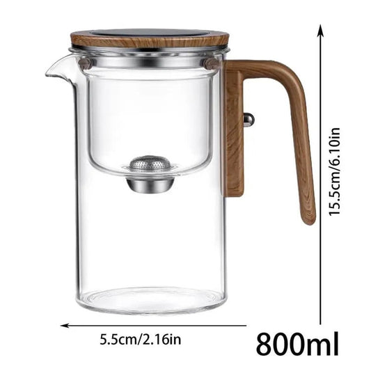 Glass Teapot with Magnetic Infuser – Effortless Elegance in Every Pour